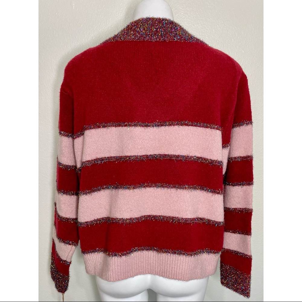 True Craft Striped Holiday Tinsel Sweater NWT! - Picture 8 of 16
